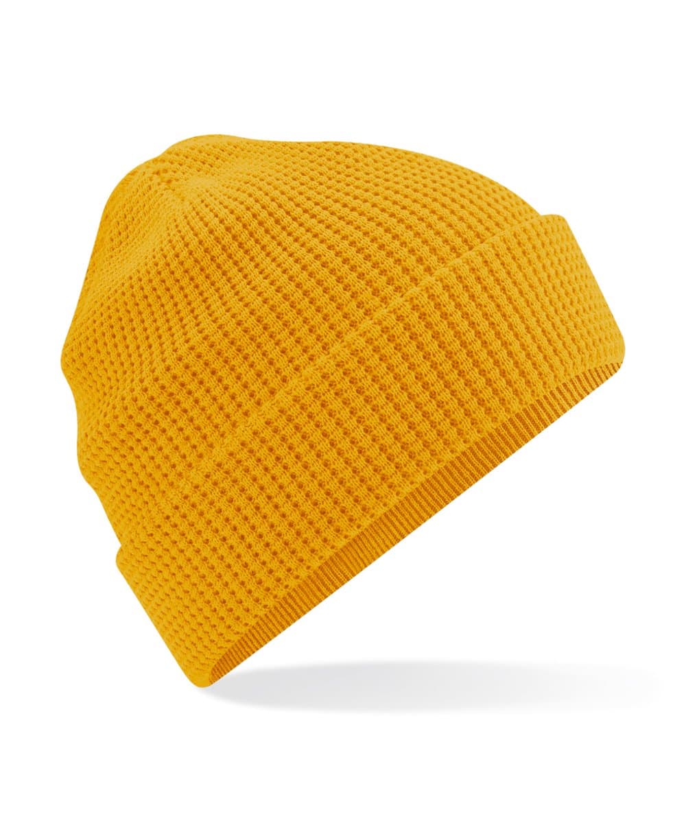 Organic cotton waffle beanie 4