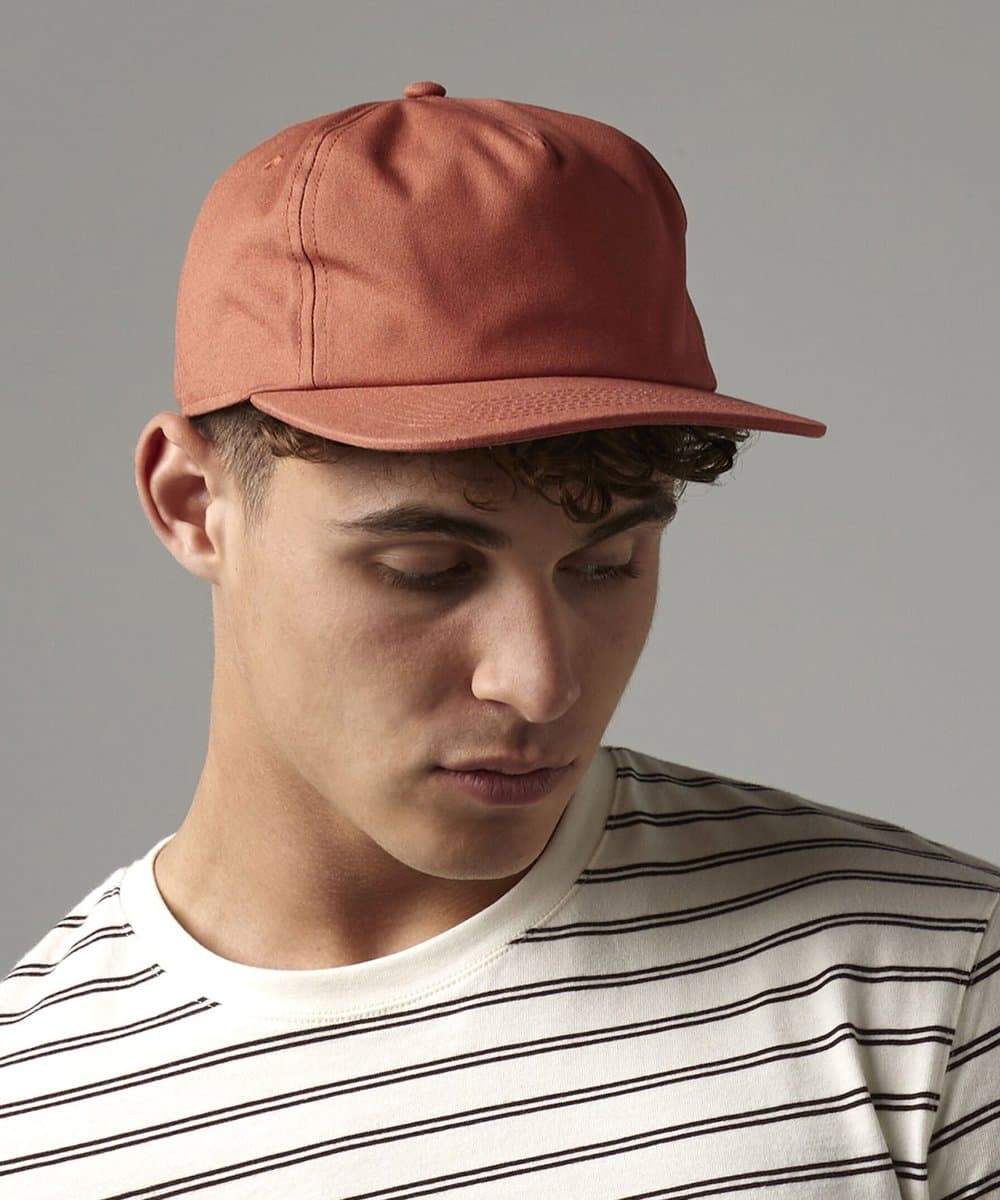 Organic cotton unstructured 5-panel cap 1