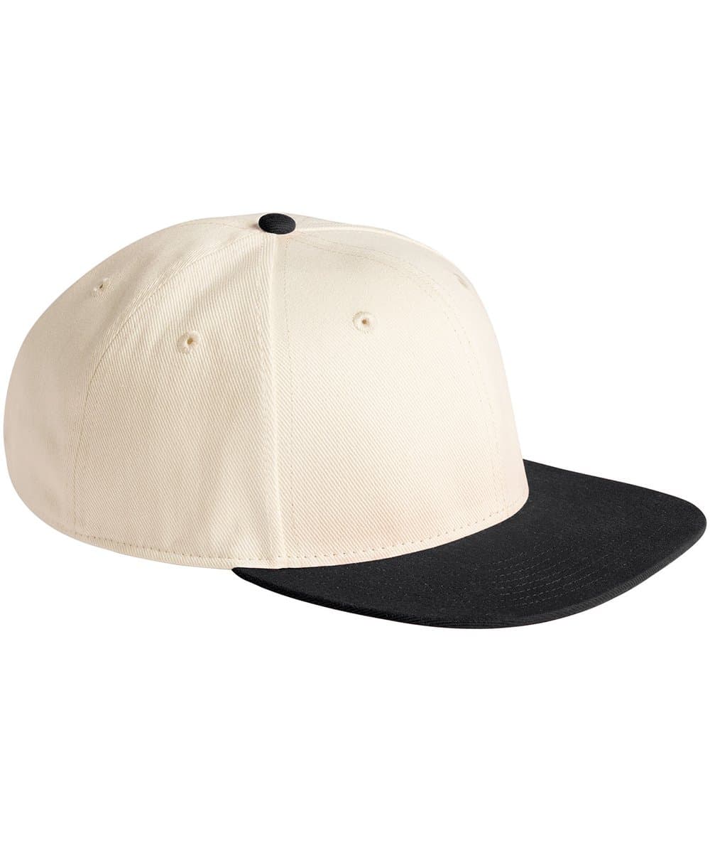 Contrast flat peak 6-panel cap 3