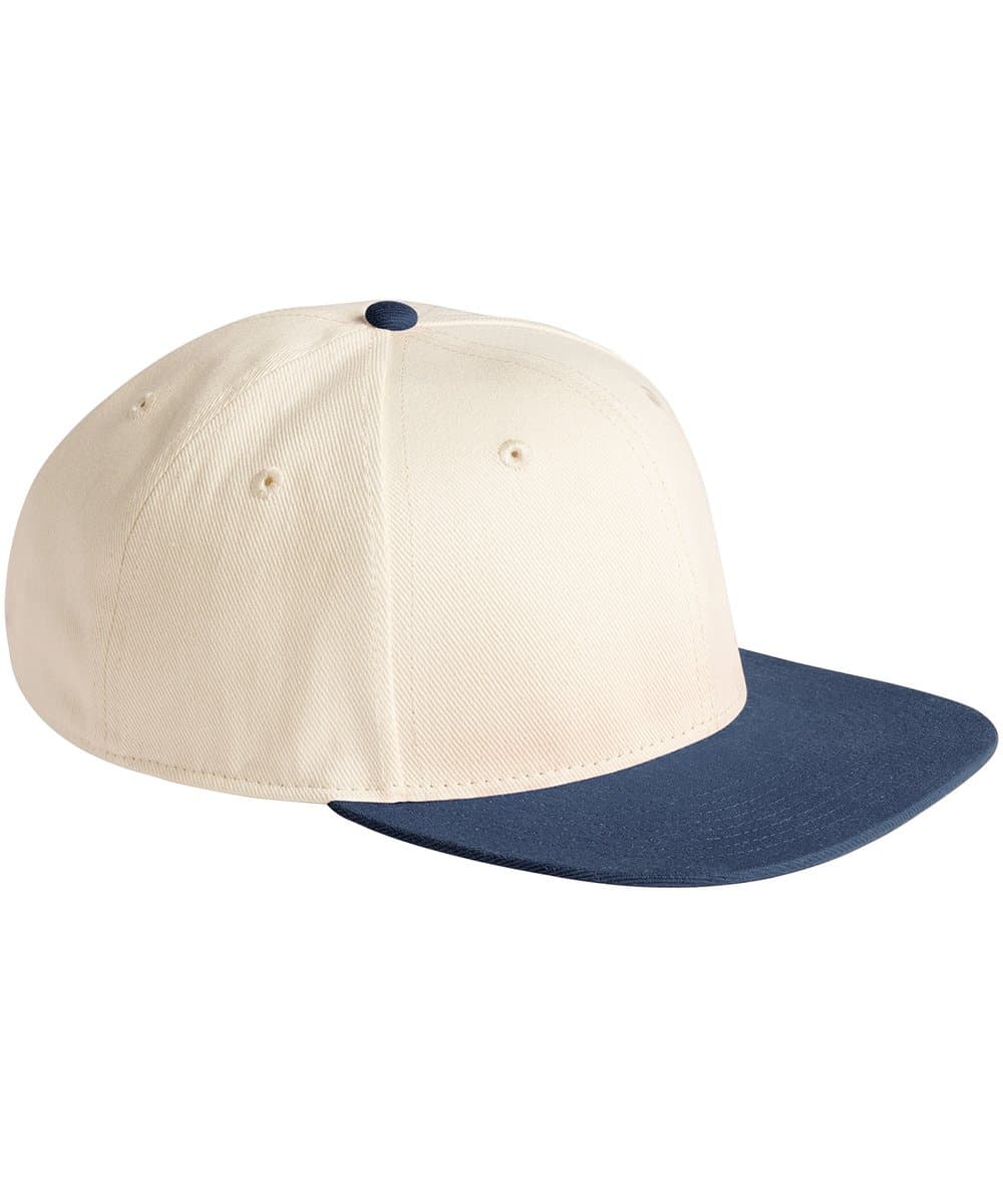 Contrast flat peak 6-panel cap 4