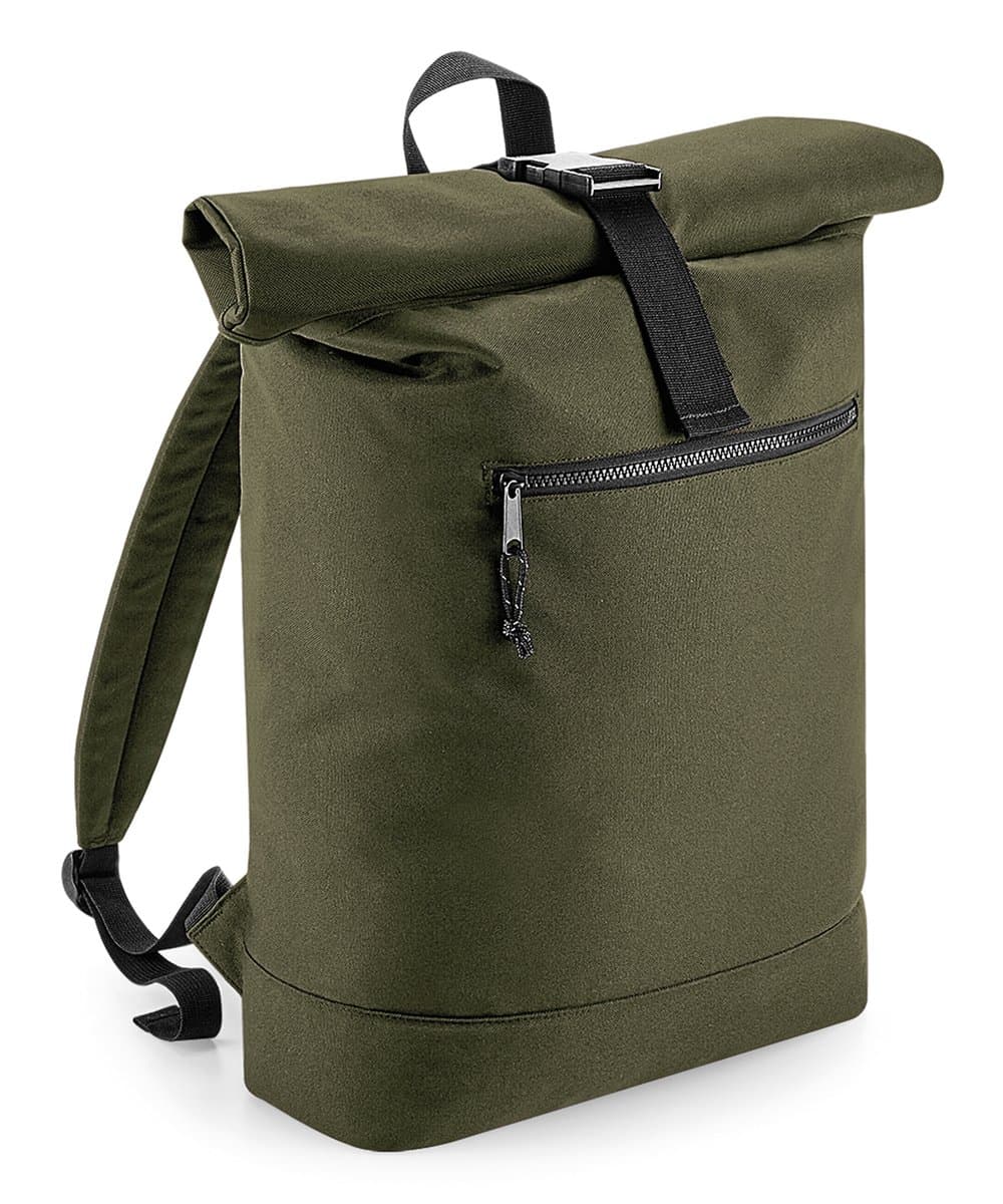 Recycled rolled-top backpack 4