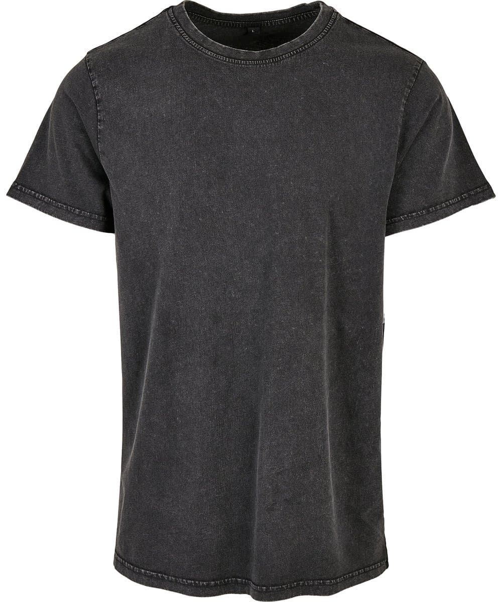 Acid washed round neck tee 3