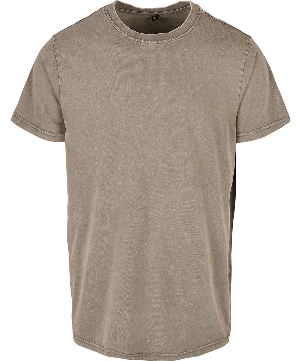 Acid washed round neck tee 4