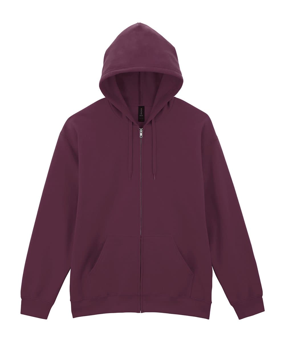 Softstyle™ midweight fleece adult full-zip hooded sweatshirt 5