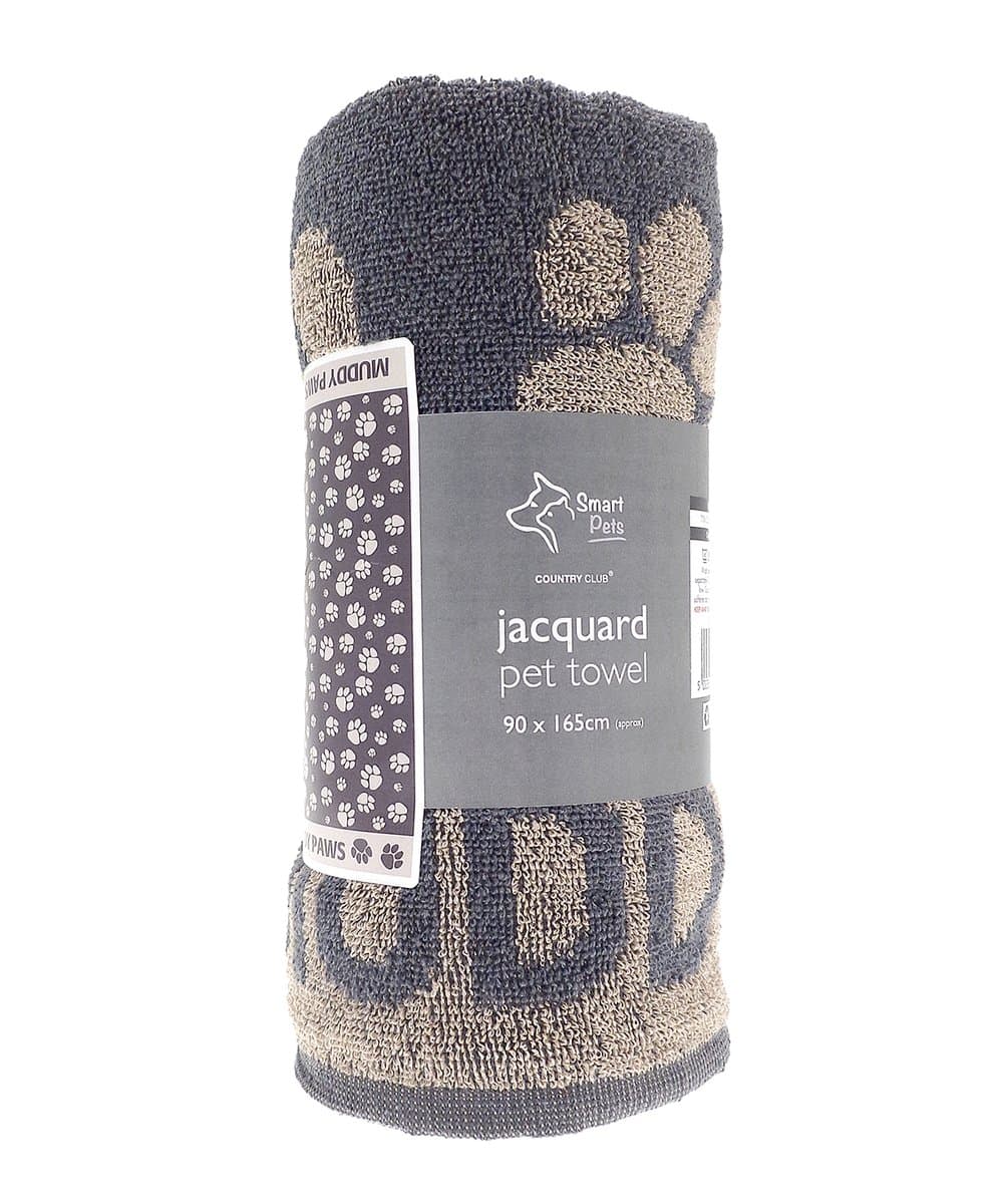Jumbo terry jacquard dog towel 3