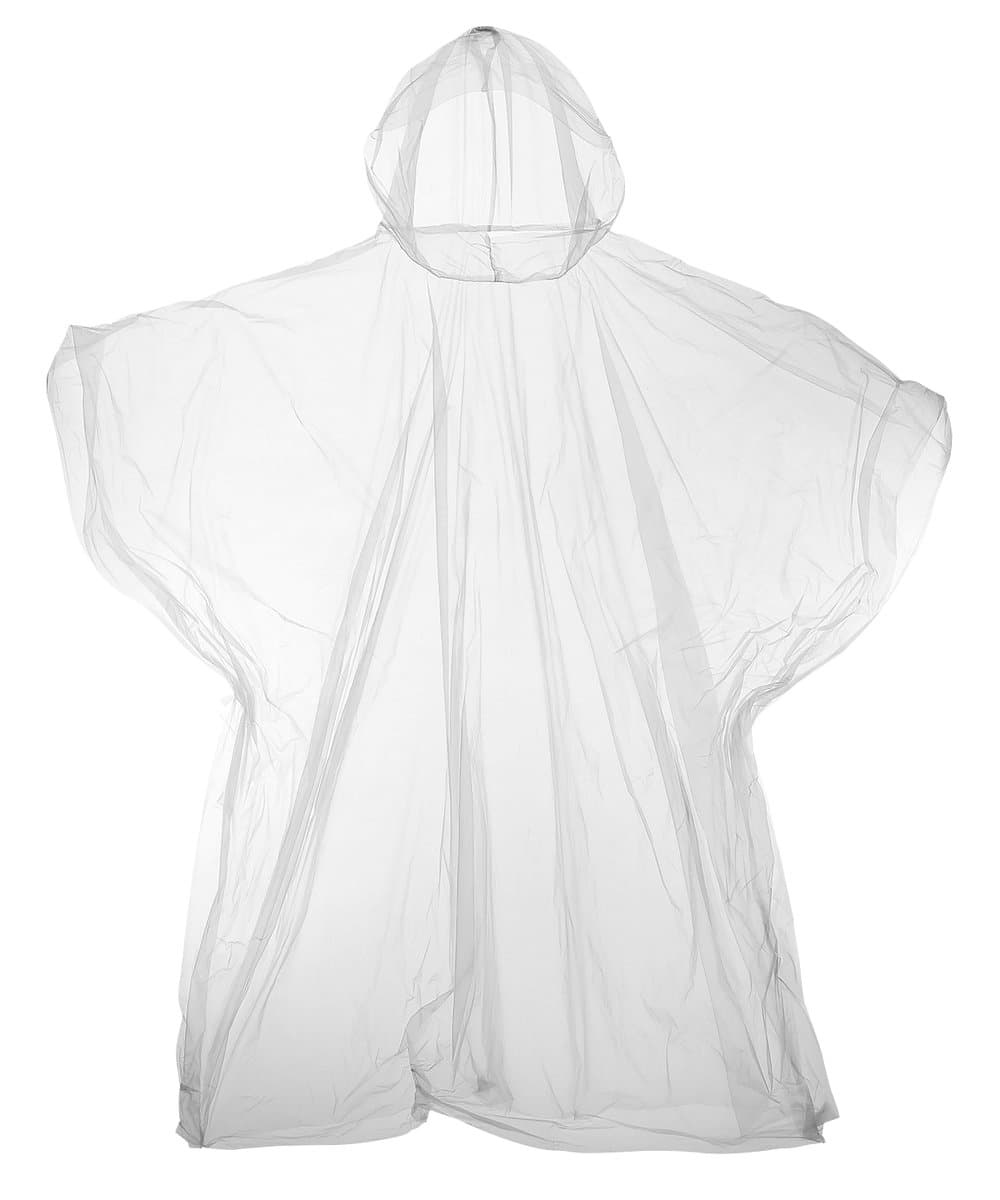 Kids emergency hooded plastic poncho 2