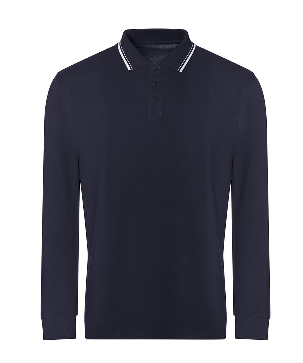 Long sleeve tipped 100 polo 4