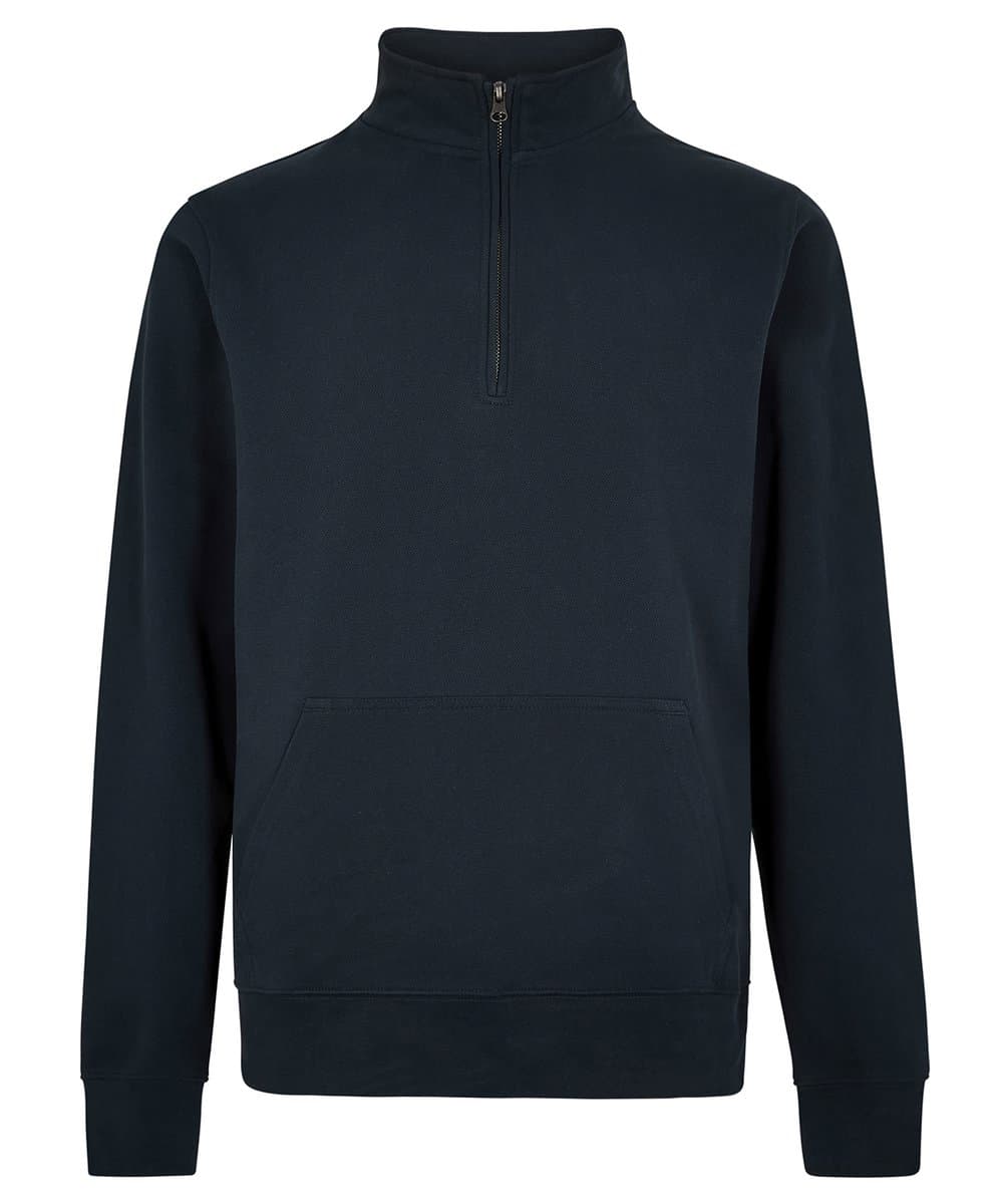 Regular fit 1/4-zip piqué sweatshirt 4