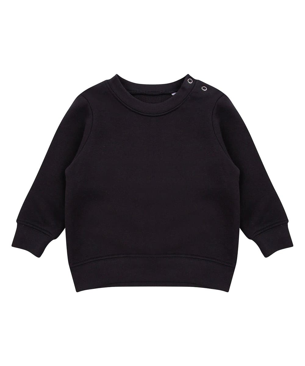 Crew neck sweatshirt with shoulder poppers 2