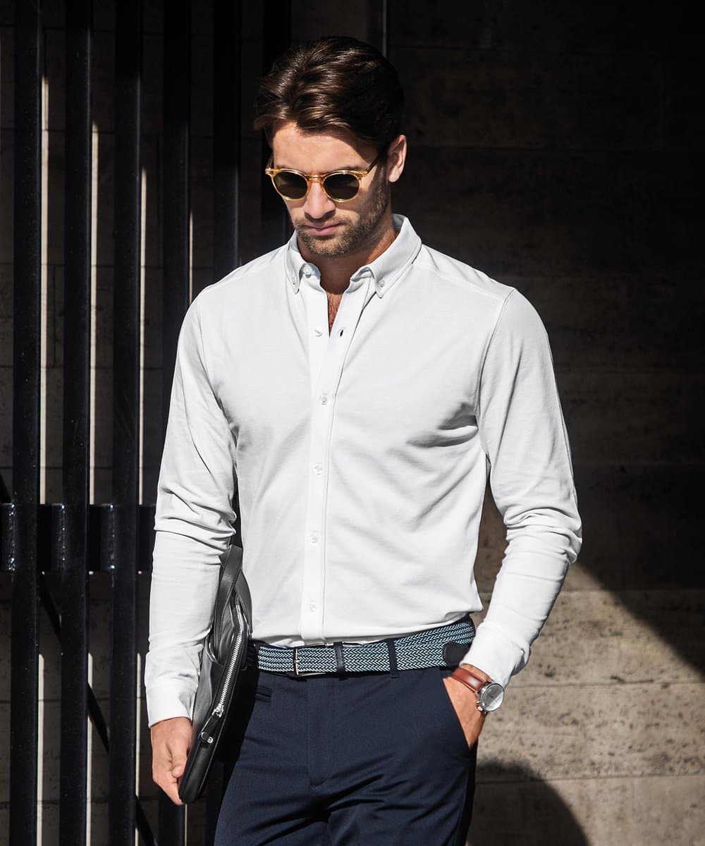 Kingston – stretch deluxe piqué shirt 1