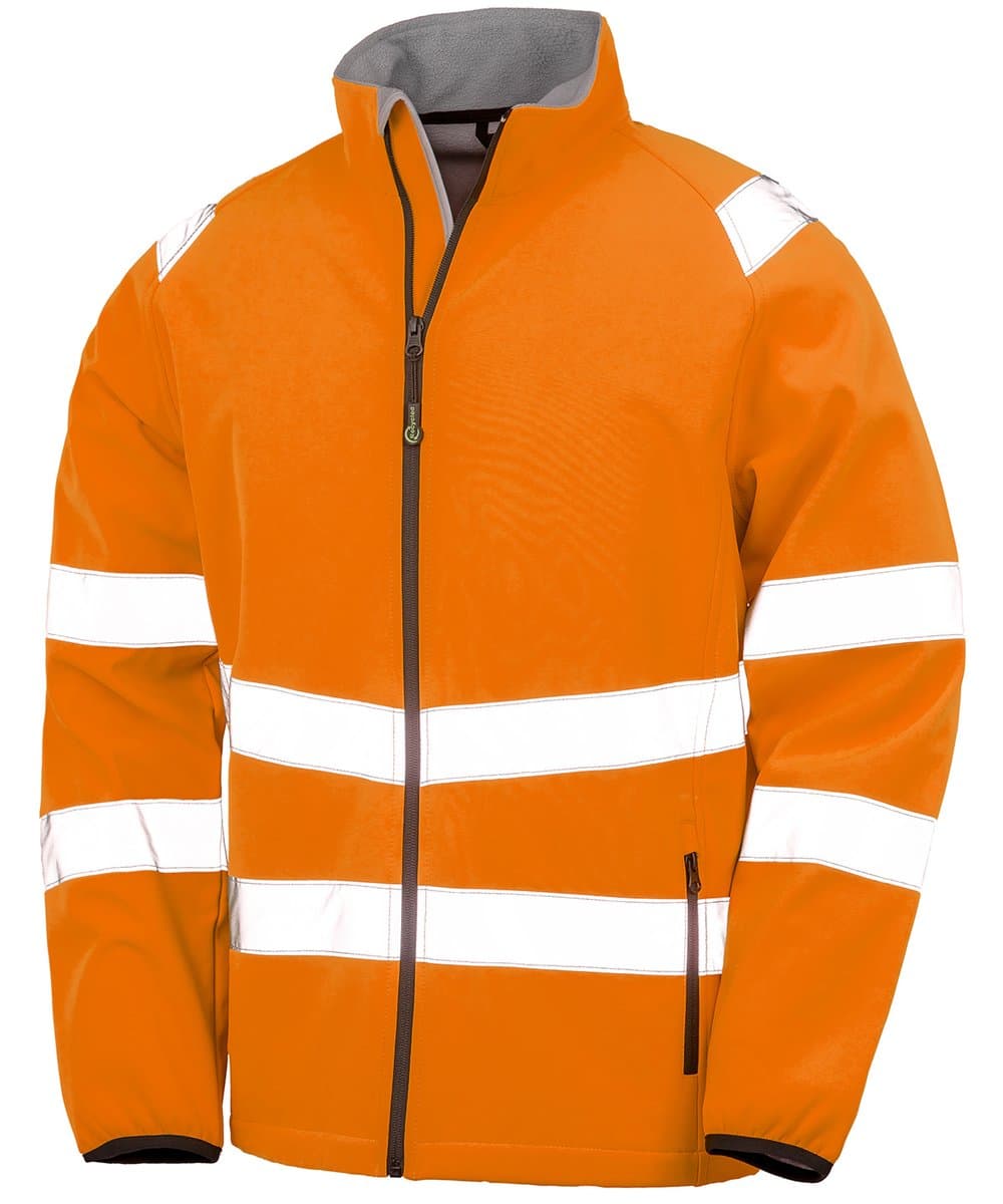Recycled 2-layer printable safety softshell 2
