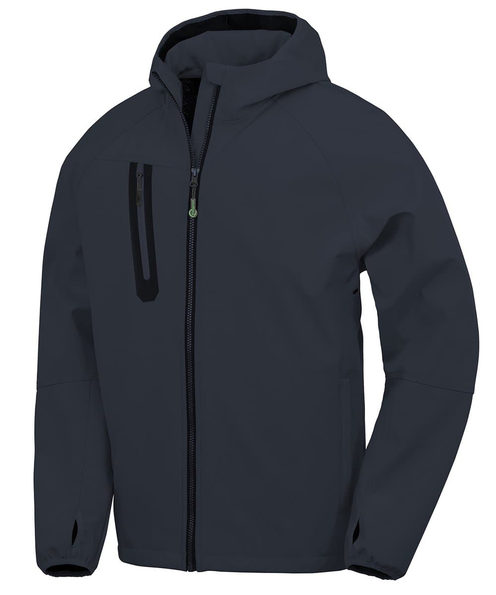 3-layer recycled printable casual hooded softshell 3