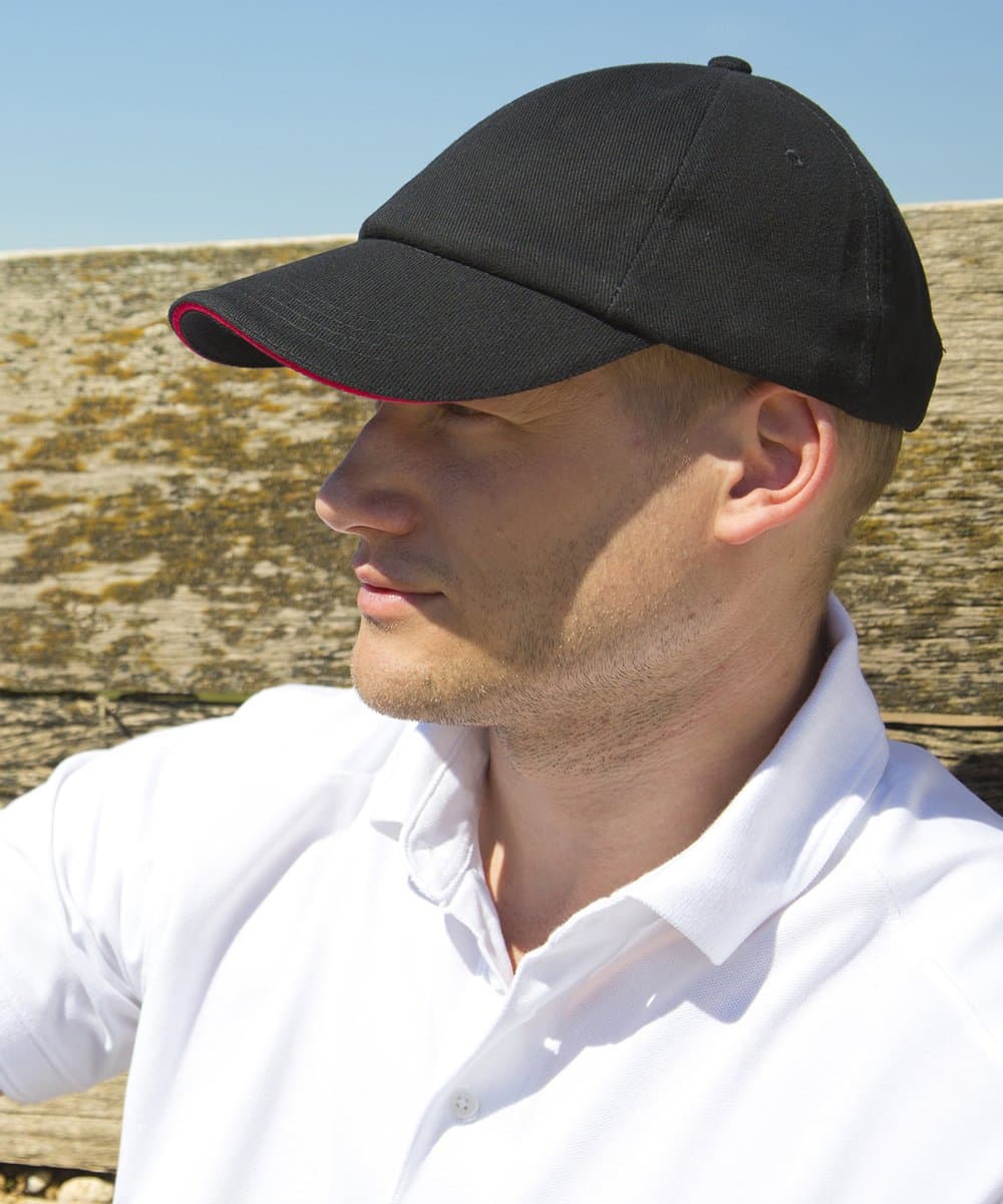 Low-profile heavy brushed cotton cap with sandwich peak 1