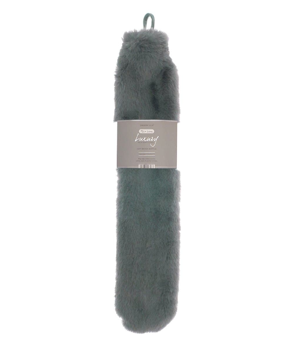 Super luxury faux fur long hot water bottle and cover 4