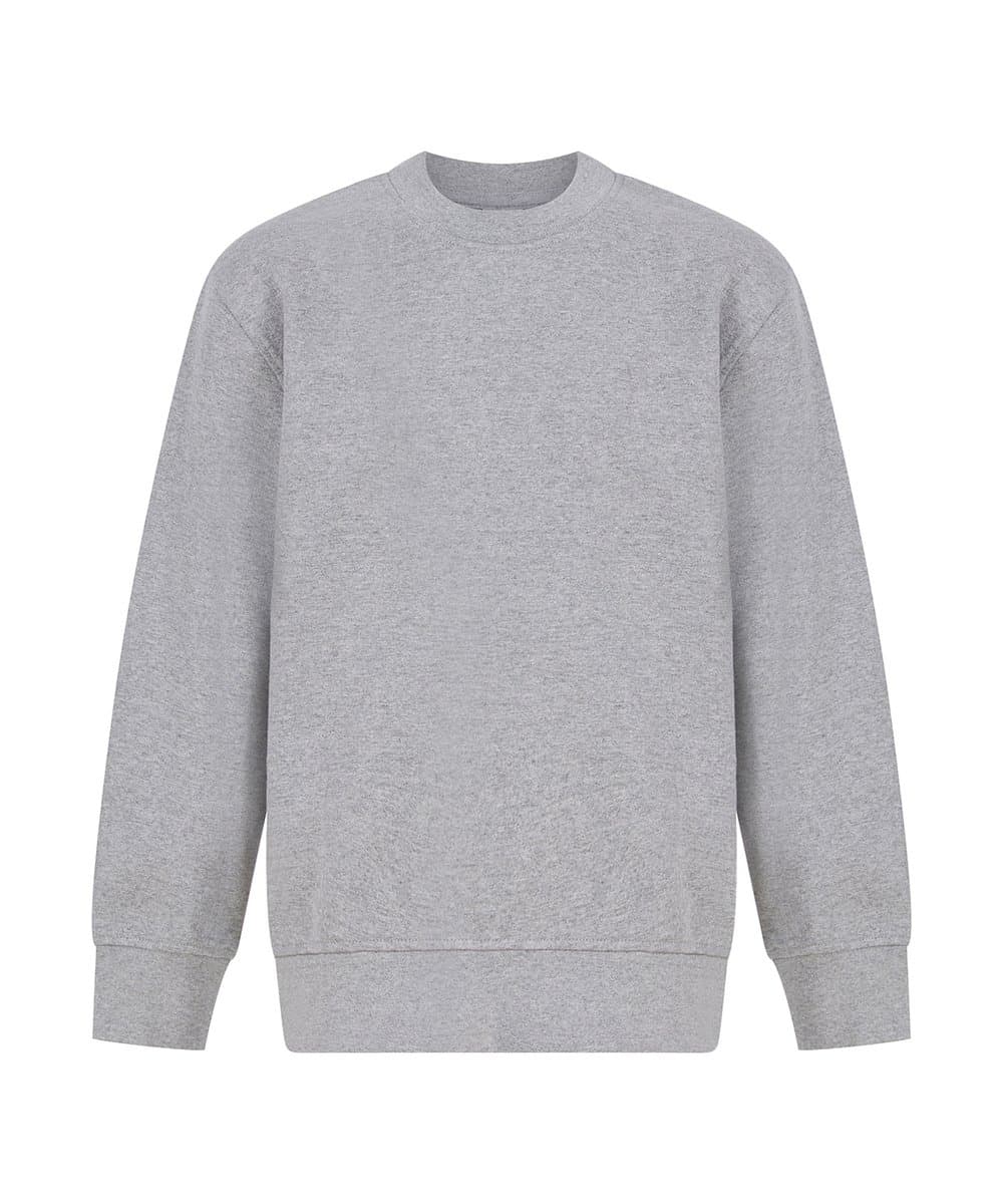 Kids sustainable fashion curved hem sweatshirt 3