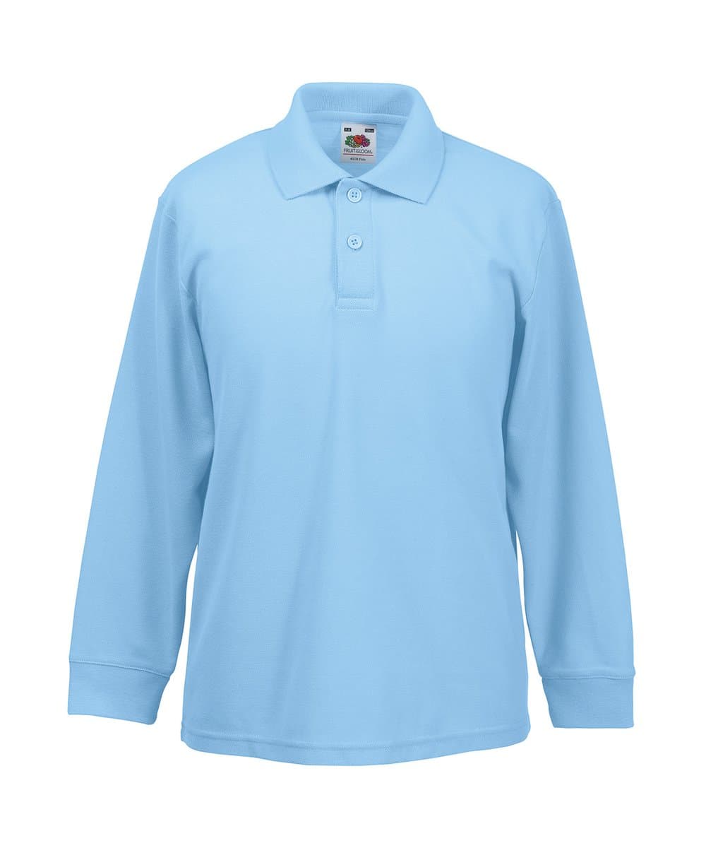 Kids long sleeve 65/35 polo 3