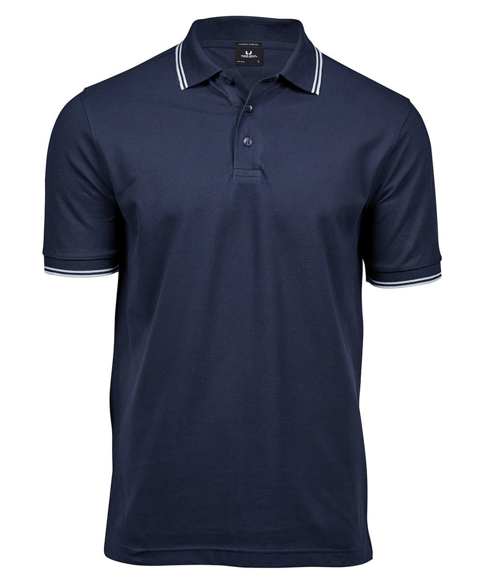 Luxury stripe stretch polo (1407) 4
