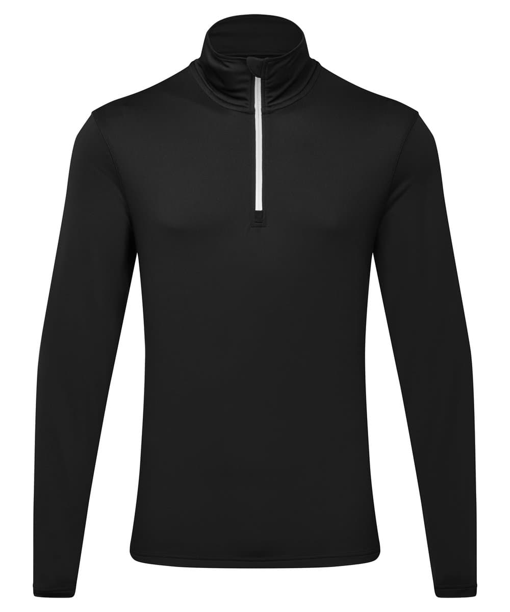 Men's TriDri® recycled long sleeve brushed back ¼ zip 4