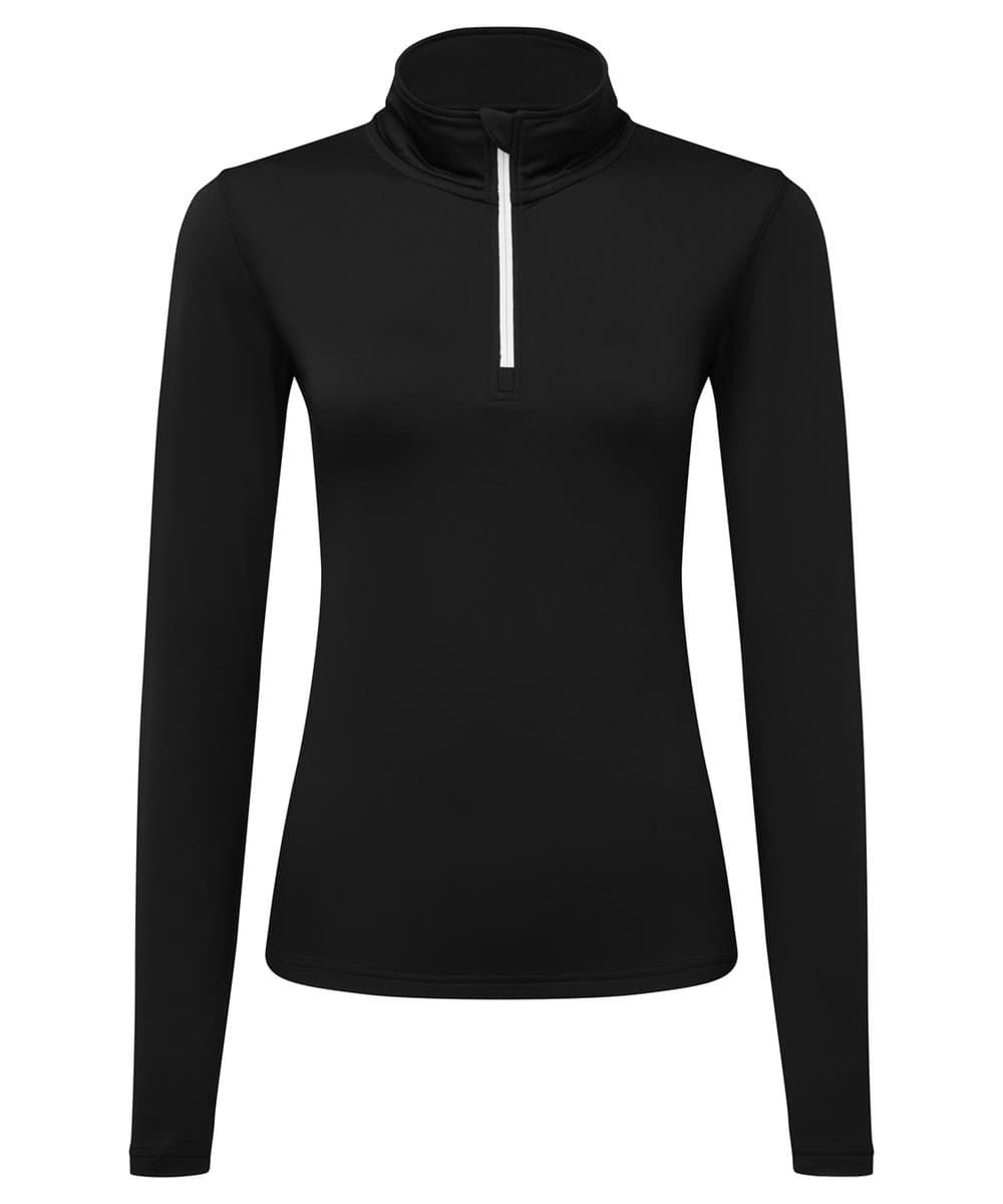 Women's TriDri® recycled long sleeve brushed back ¼ zip 4