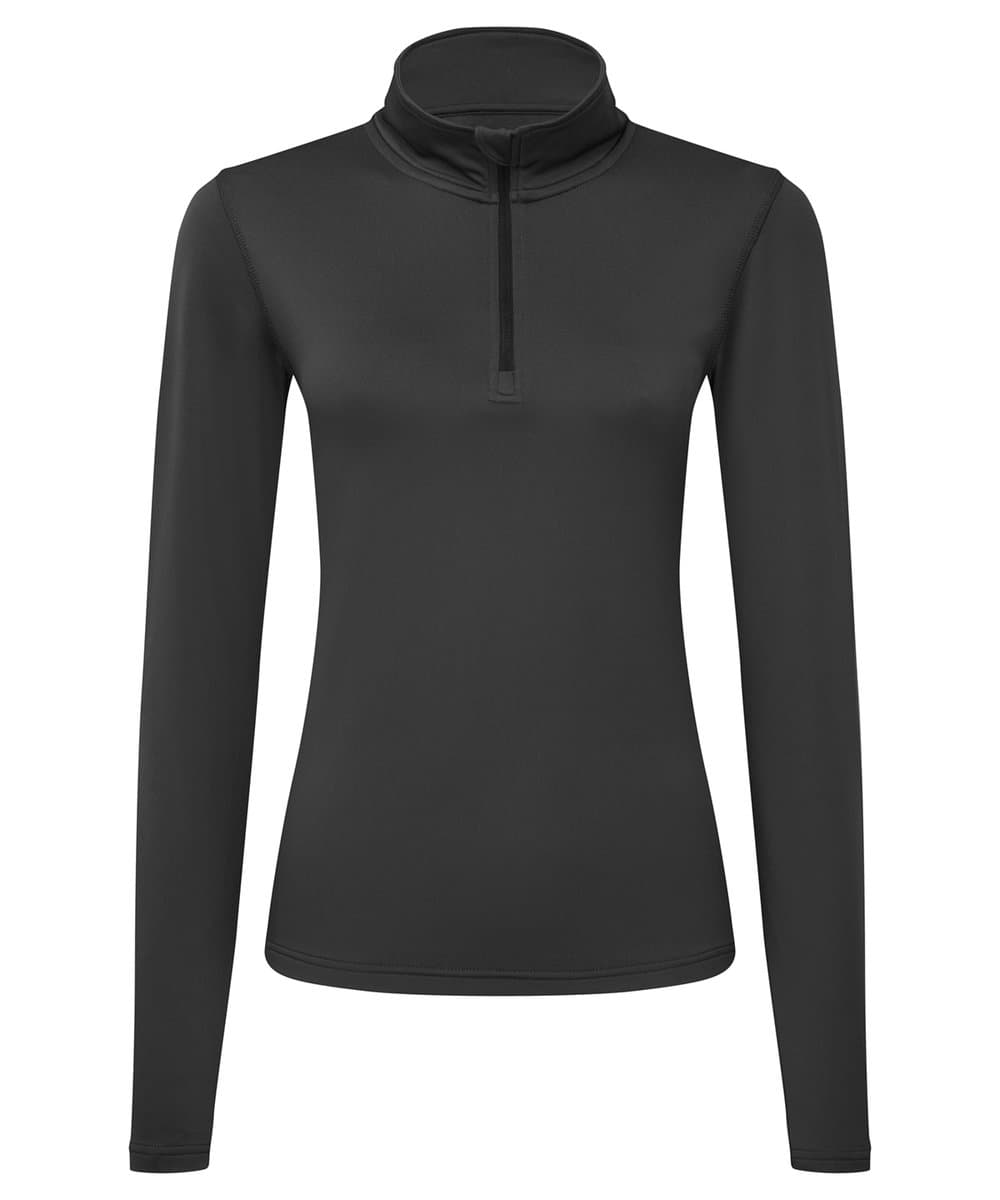 Women's TriDri® recycled long sleeve brushed back ¼ zip 5