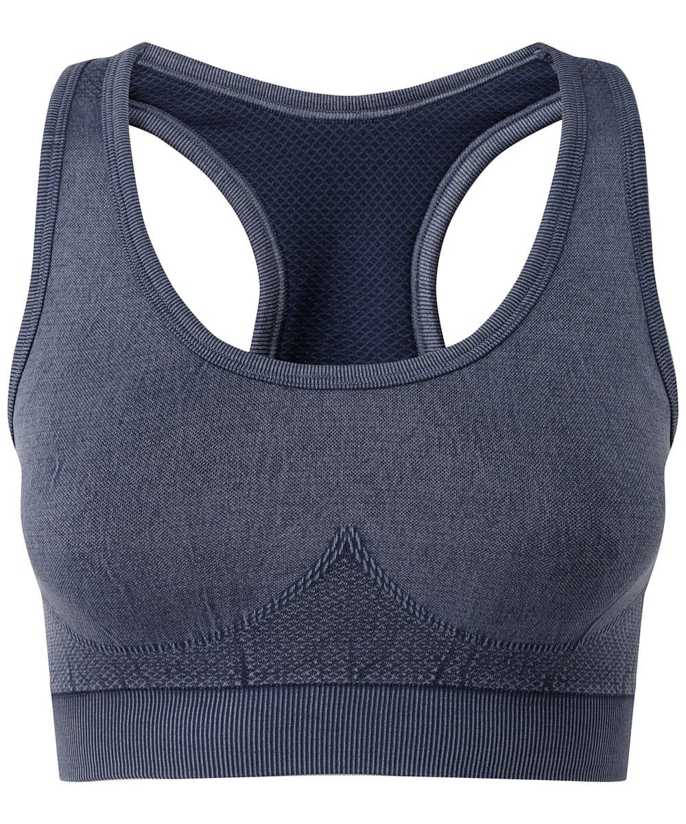 Tridri® seamless 3D fit" multi-sport sculpt bra top denim" 2