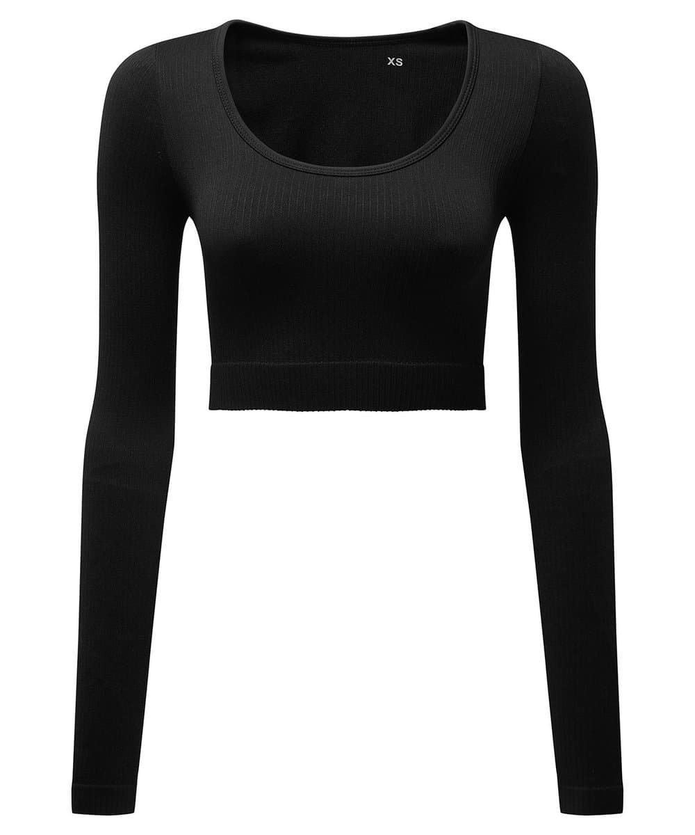 Women's TriDri® ribbed seamless 3D fit" crop top" 2