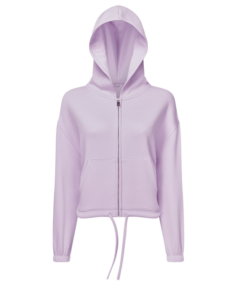 Women's TriDri® recycled cropped oversize full-zip hoodie 4