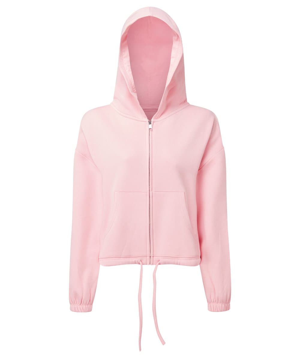 Women's TriDri® recycled cropped oversize full-zip hoodie 5