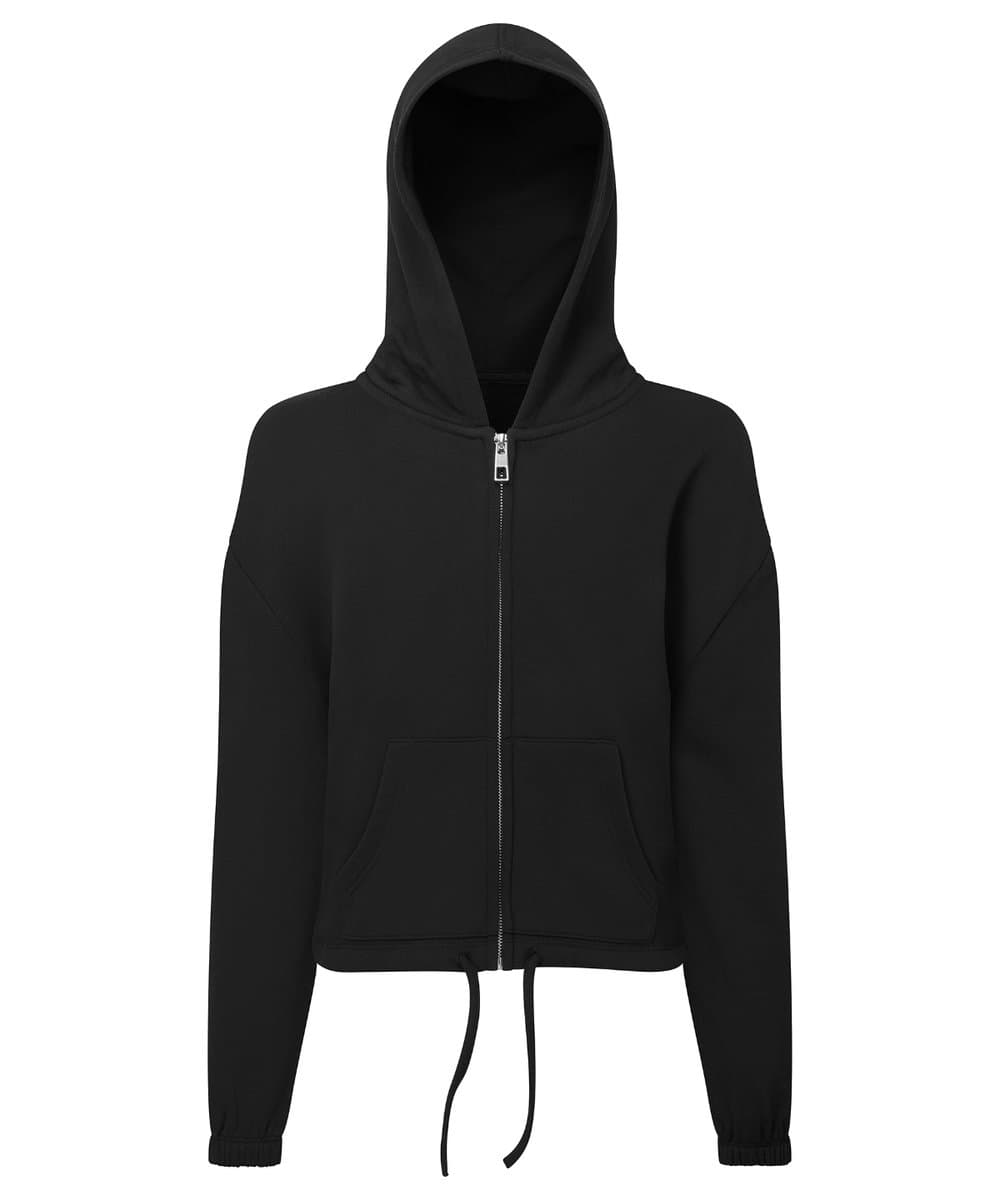 Kids TriDri® recycled cropped oversize full-zip hoodie 2