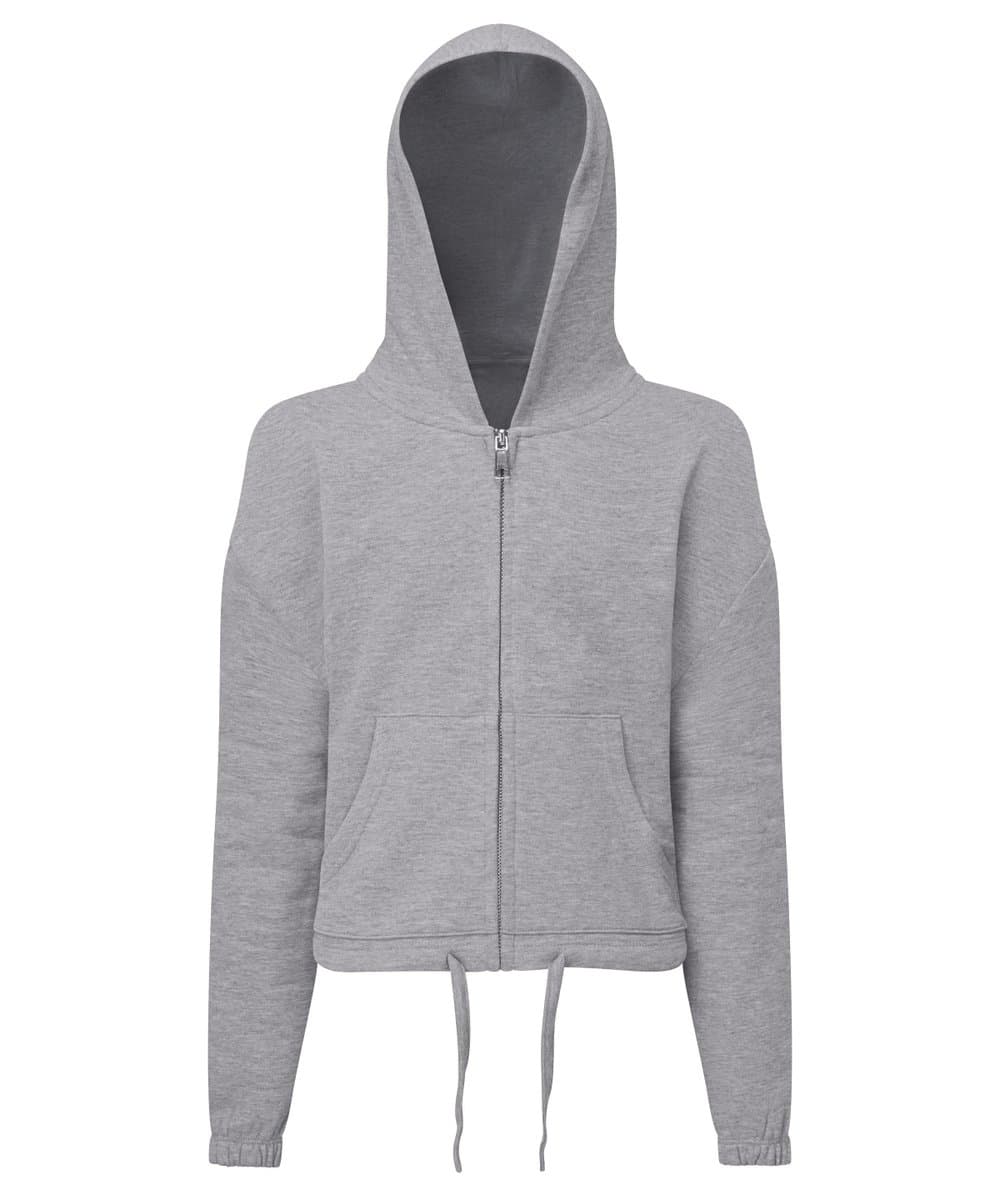 Kids TriDri® recycled cropped oversize full-zip hoodie 3