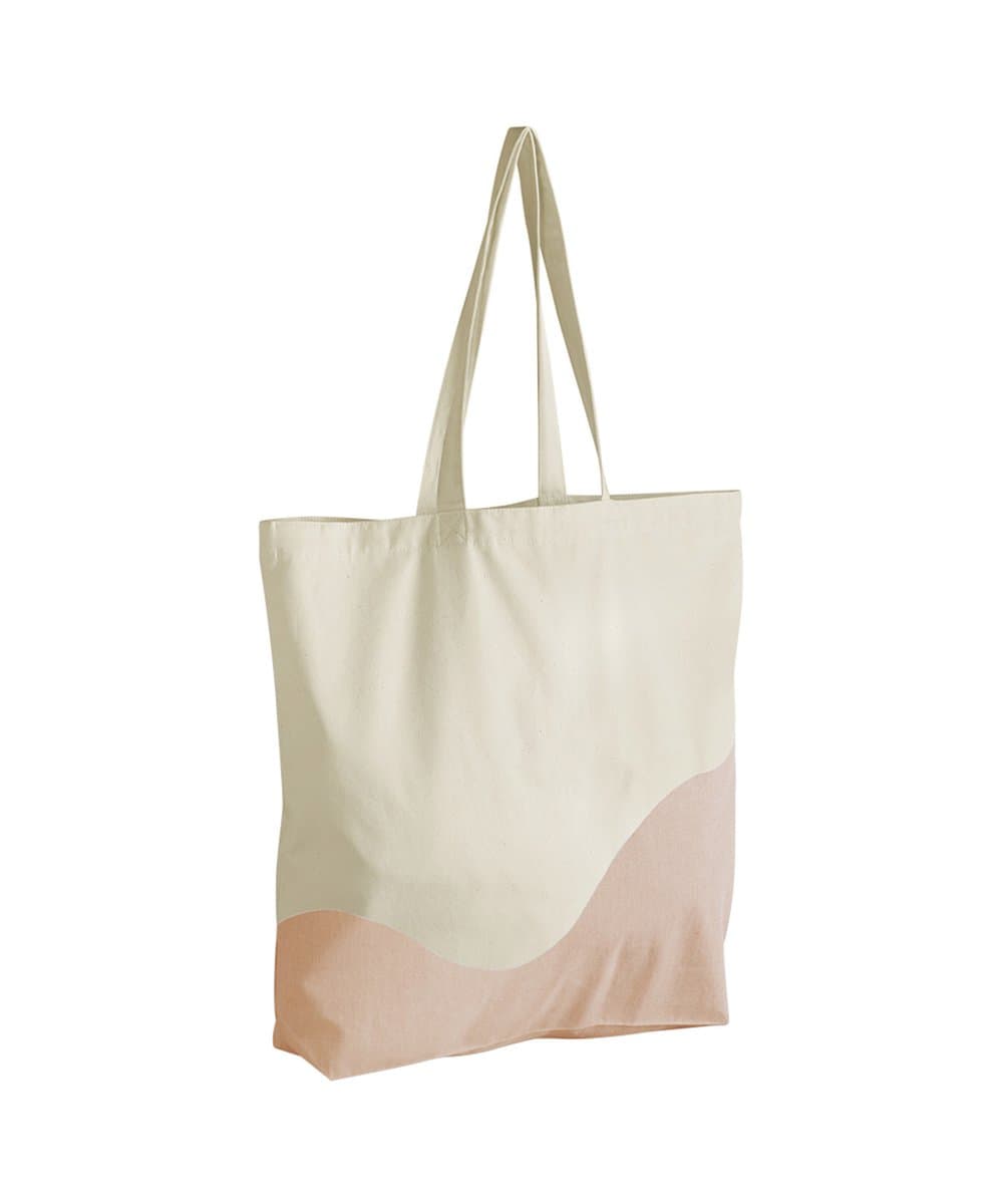 Organic cotton wave print maxi tote 5