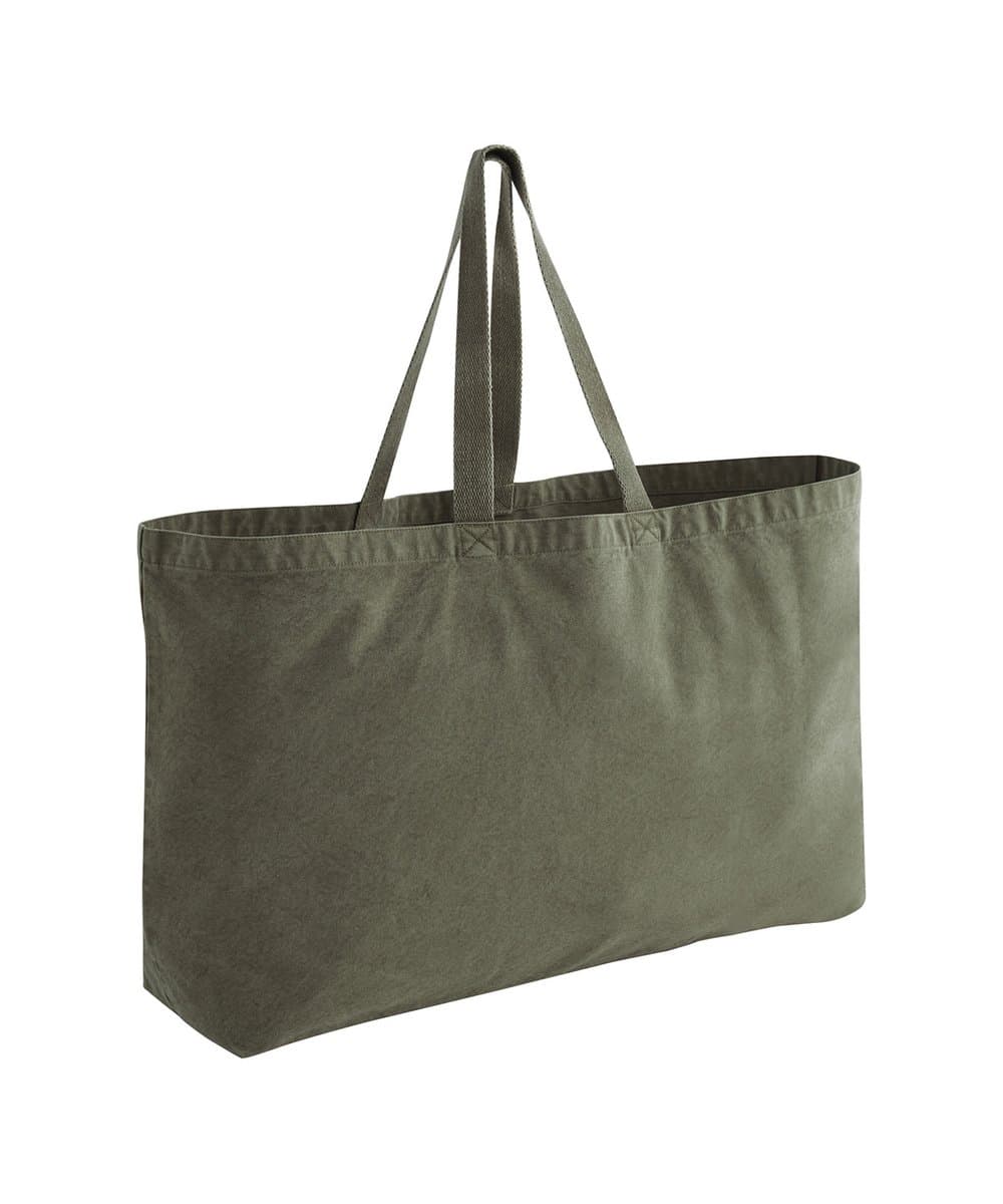 Garment-dyed oversized tote bag 4