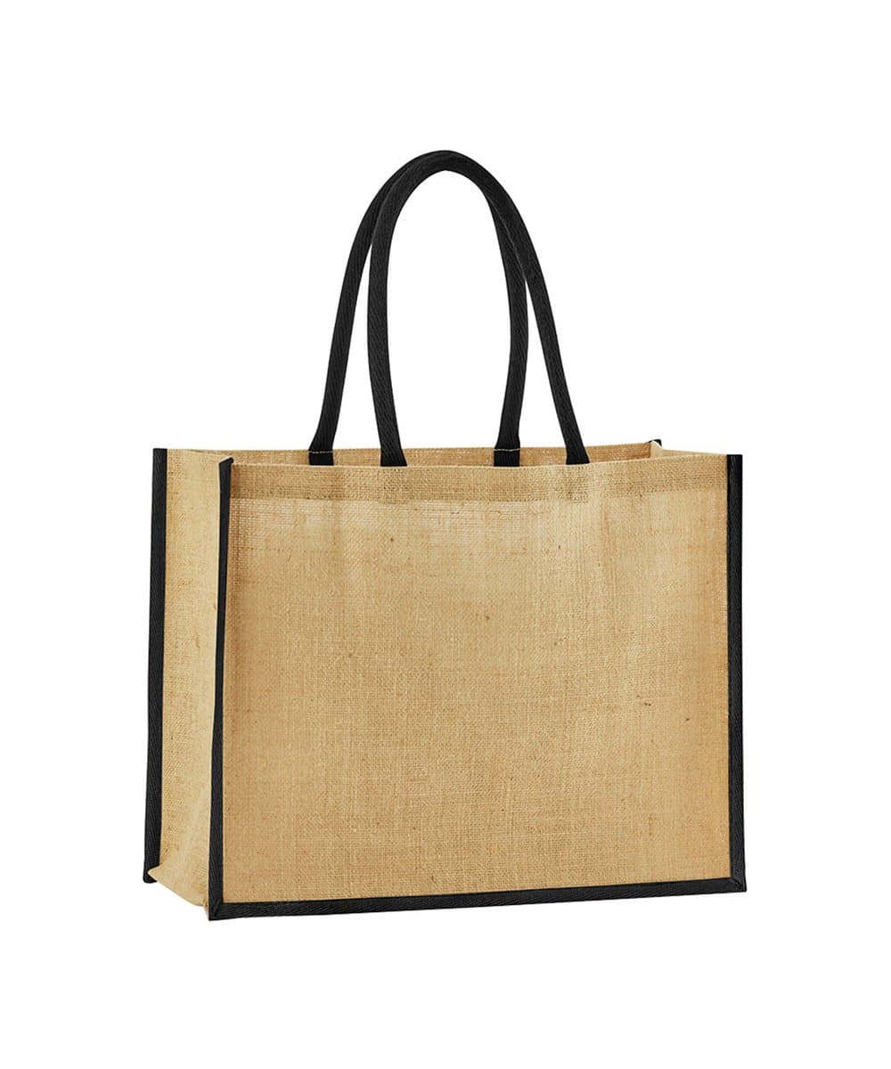 Natural starched jute classic shopper 5