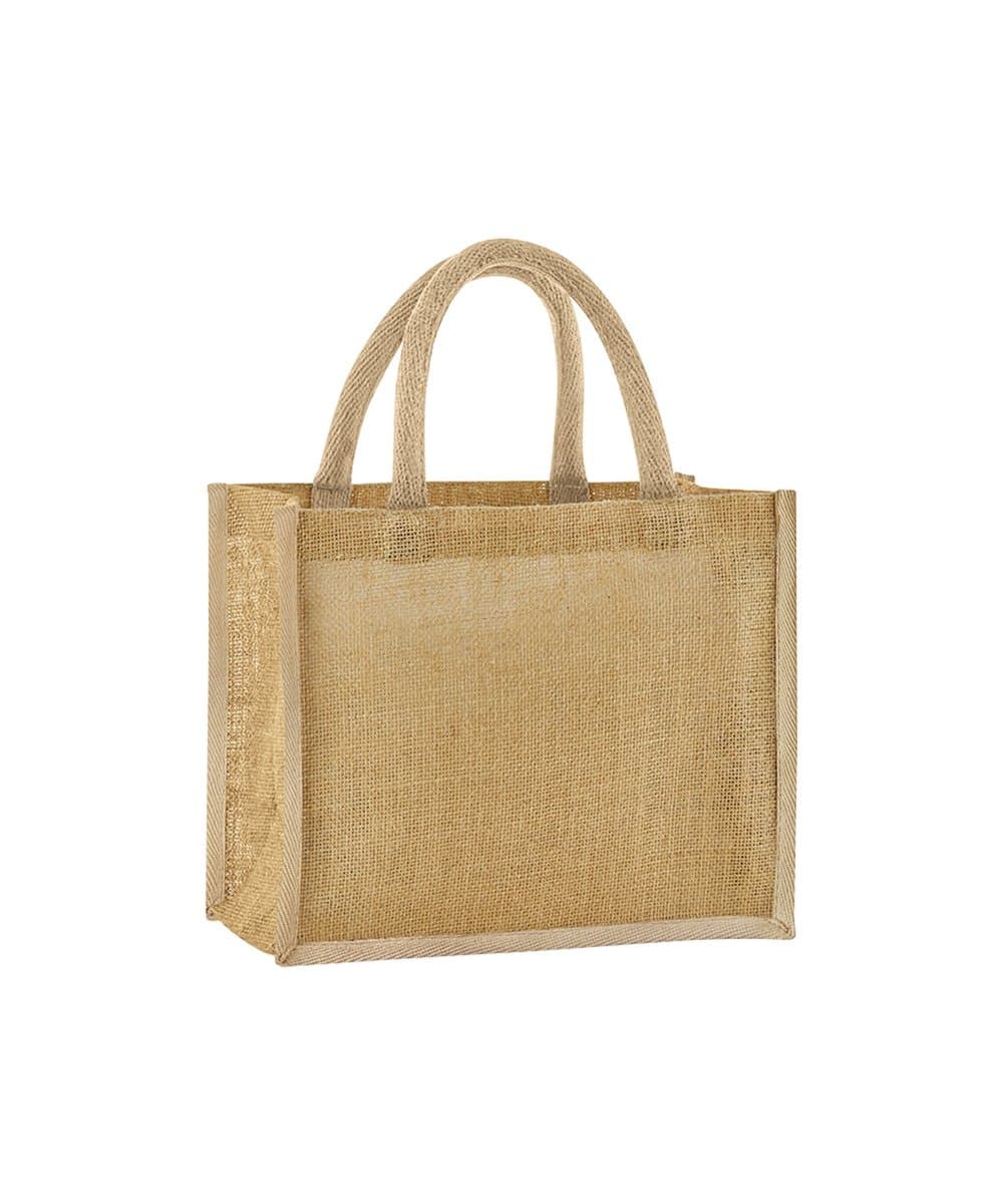 Natural starched jute midi tote 4