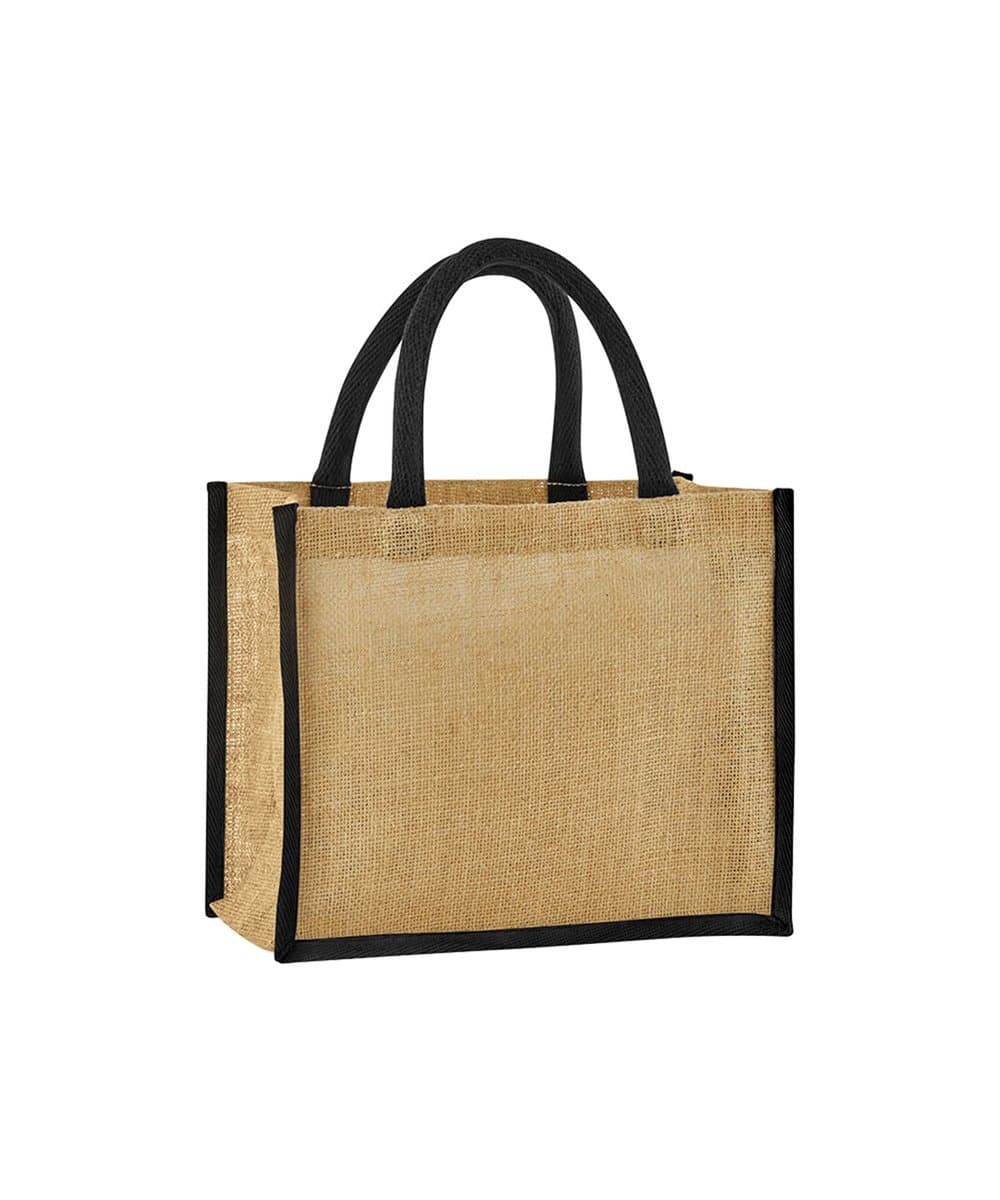 Natural starched jute midi tote 5