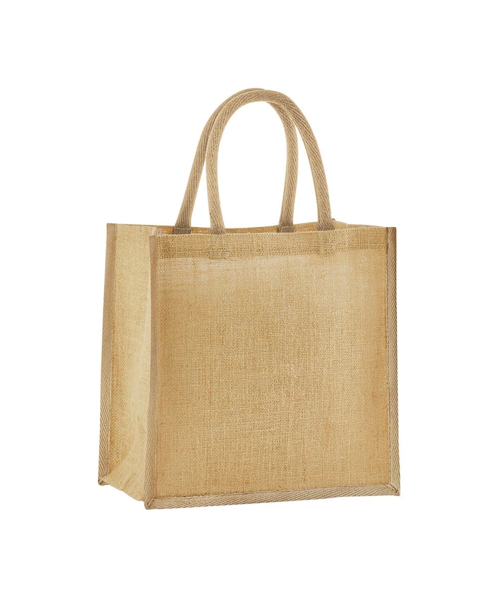 Natural starched jute mini gift bag 2