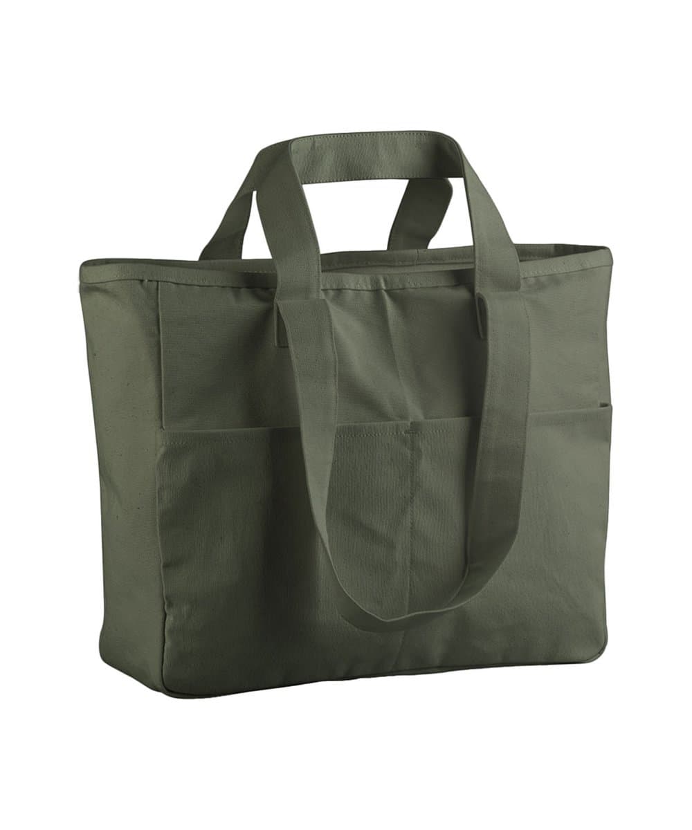 Double-handle cargo pocket tote 5
