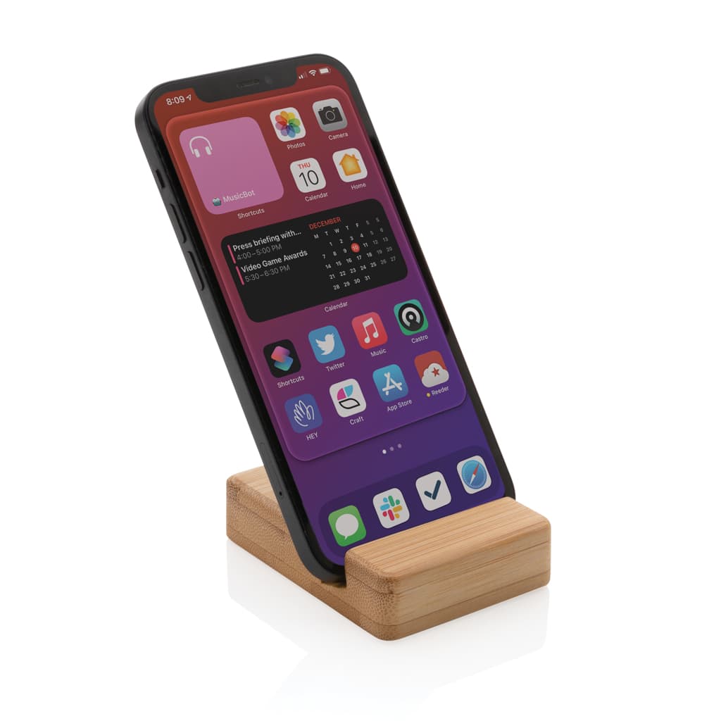 Bamboo phone stand 3