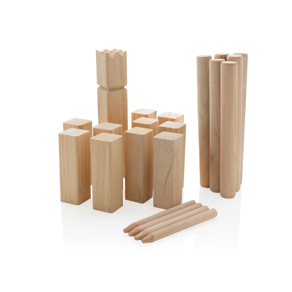 Wooden kubb set 2