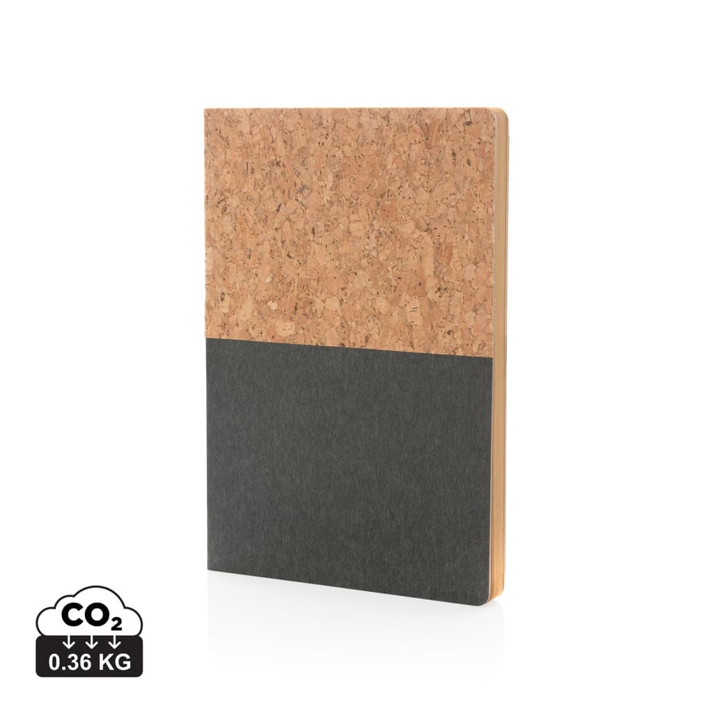 A5 cork & kraft notebook 1