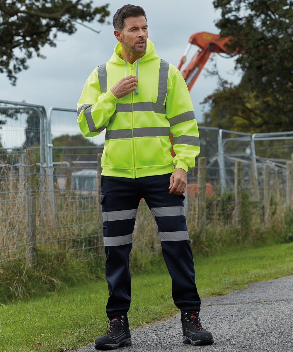 Hi-vis zip hoodie (HVK07) 1