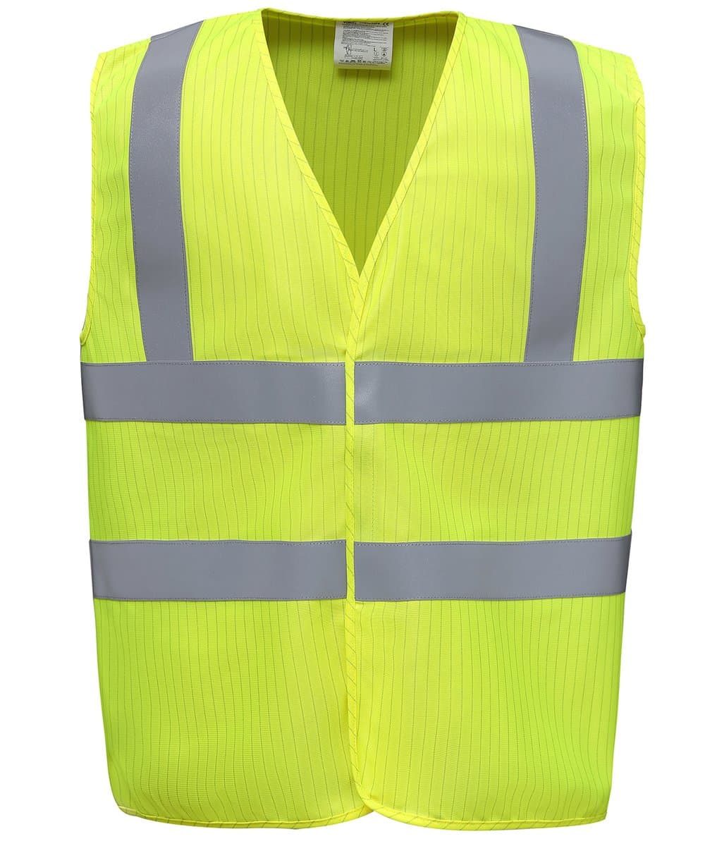 Hi-vis flame-retardant anti-static waistcoat (HVW100ASFR) 2