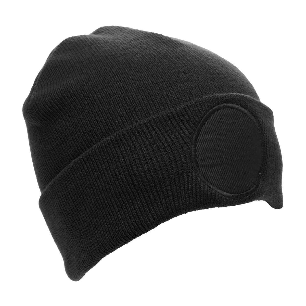 Circular Patched Beanie Hat 2
