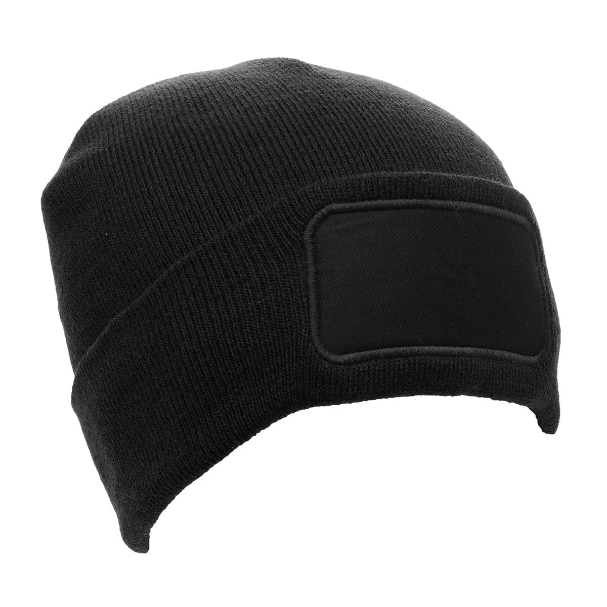 Recycled Rectangular Patch Beanie Hat 2