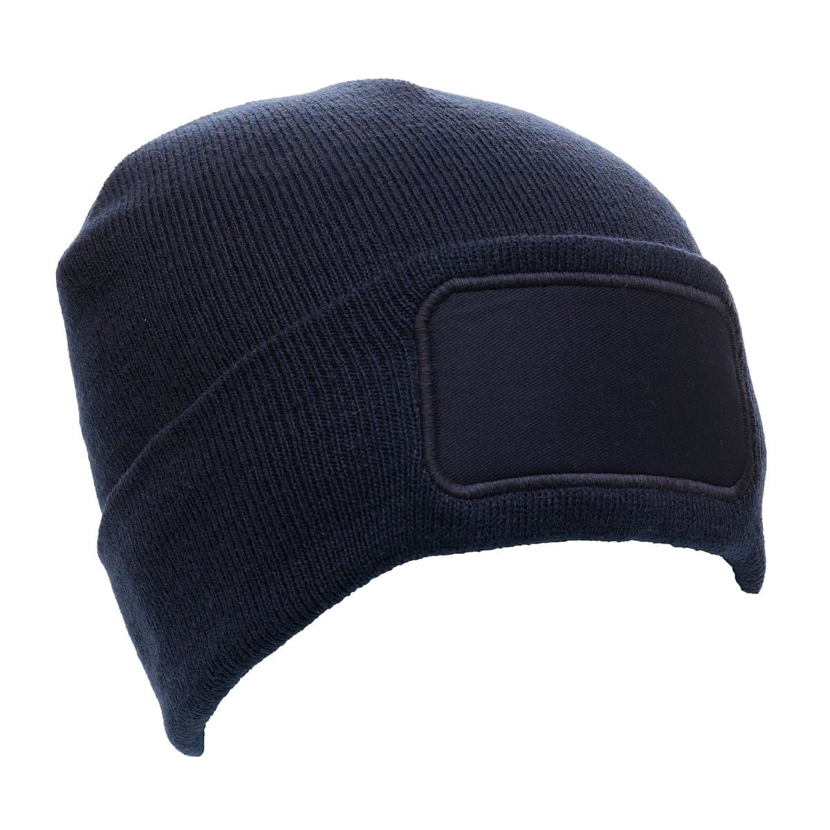 Recycled Rectangular Patch Beanie Hat 3