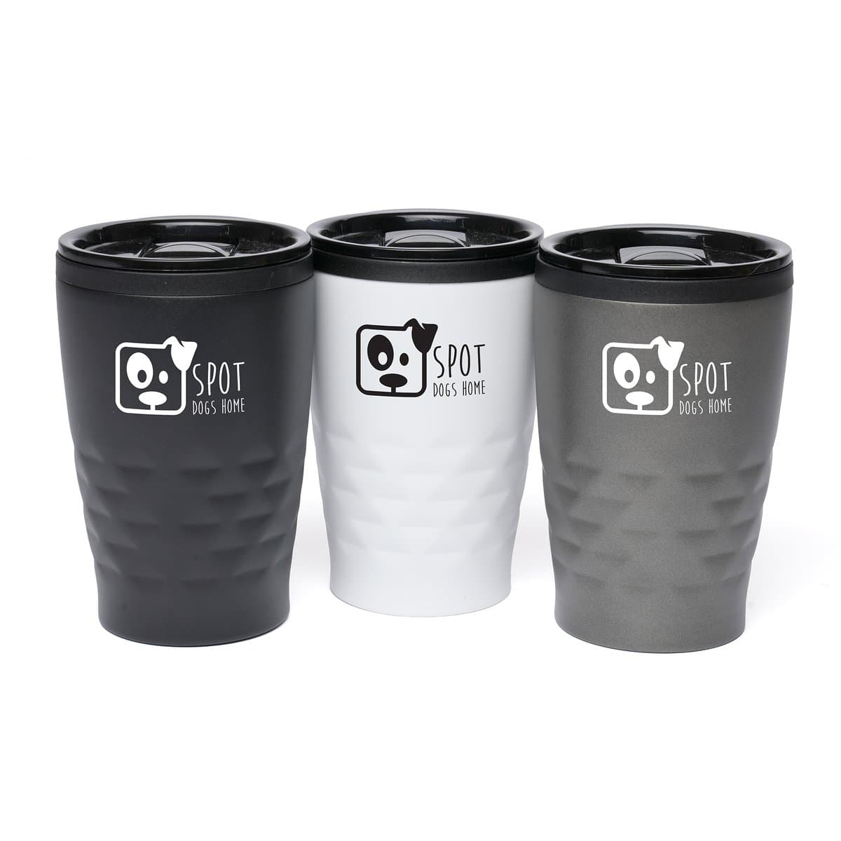 Ashford Geo 360ml Tumbler (Black, Gunmetal & White)