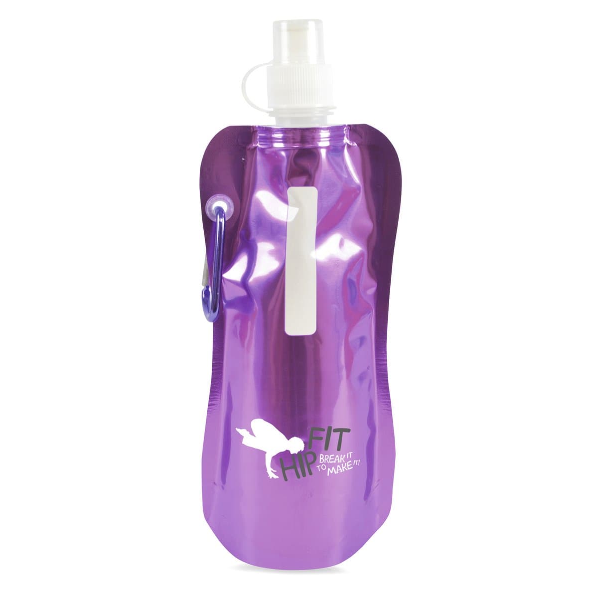 Fold Up 400ml Metallic Bottle 2