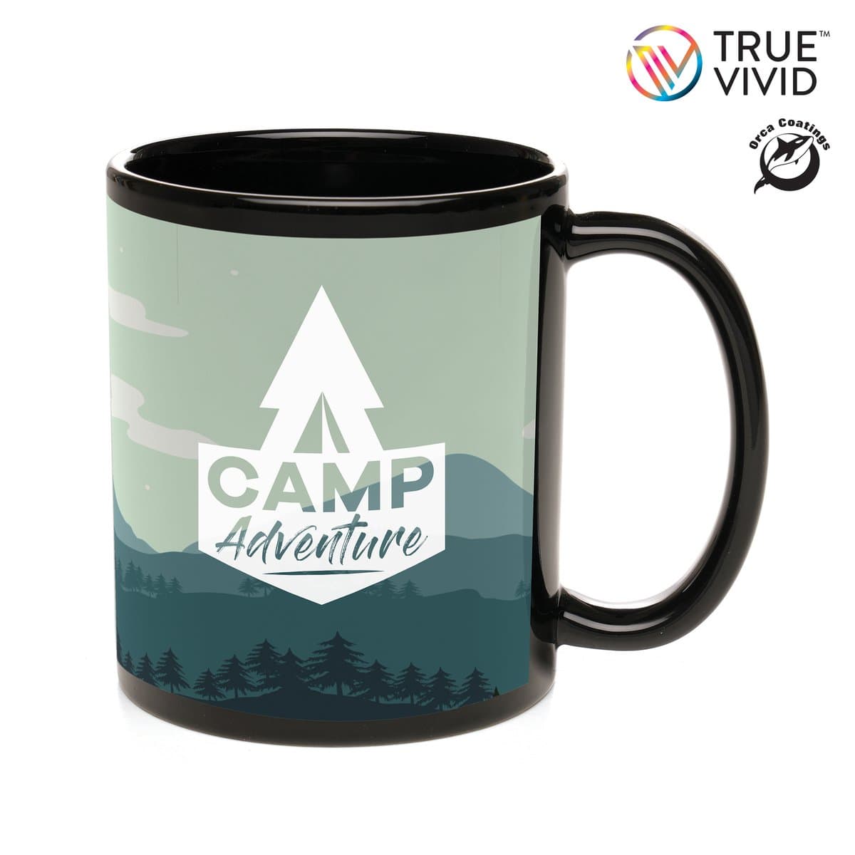 Cambridge Black Gloss Full Colour Mug 2