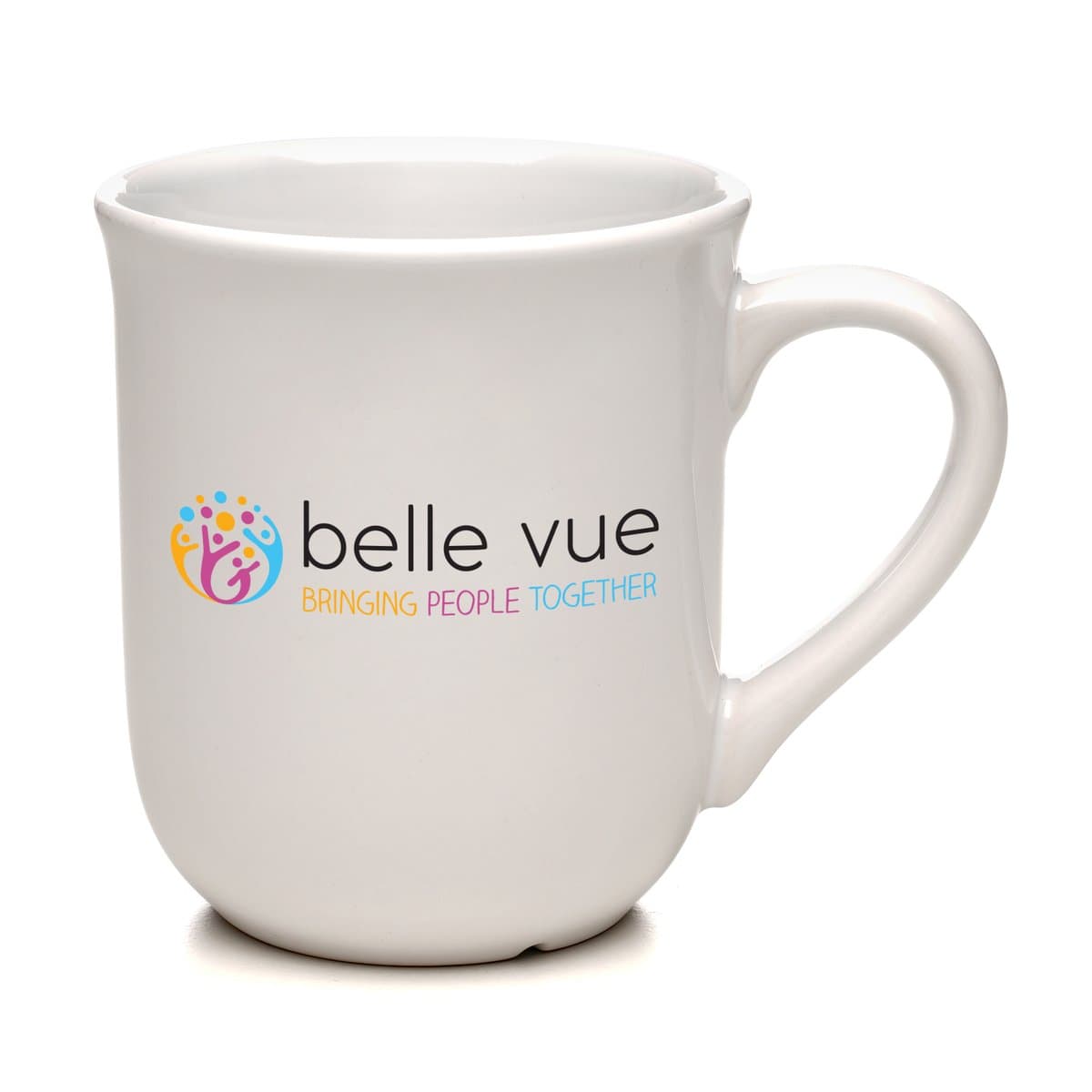 Bell White Gloss Finish Mug 2