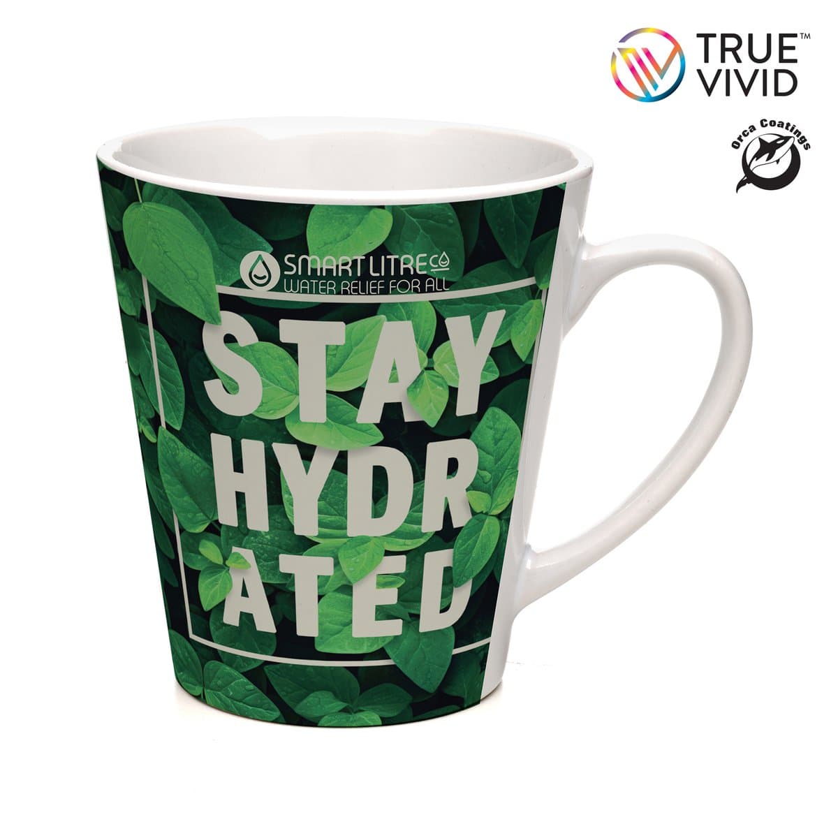 Latte White Gloss Full Colour Mug 2
